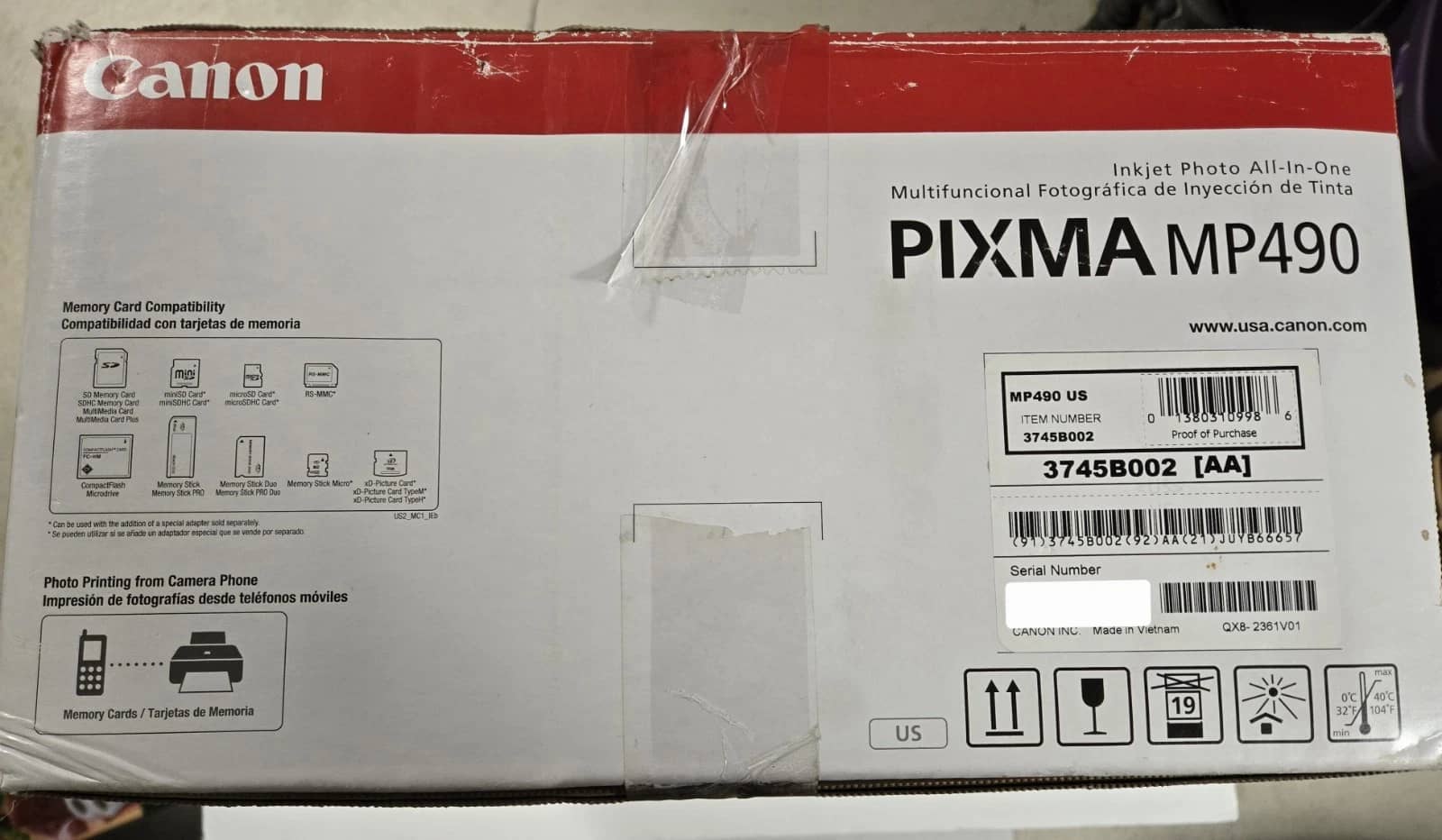 Canon PIXMA MP490 Printers New