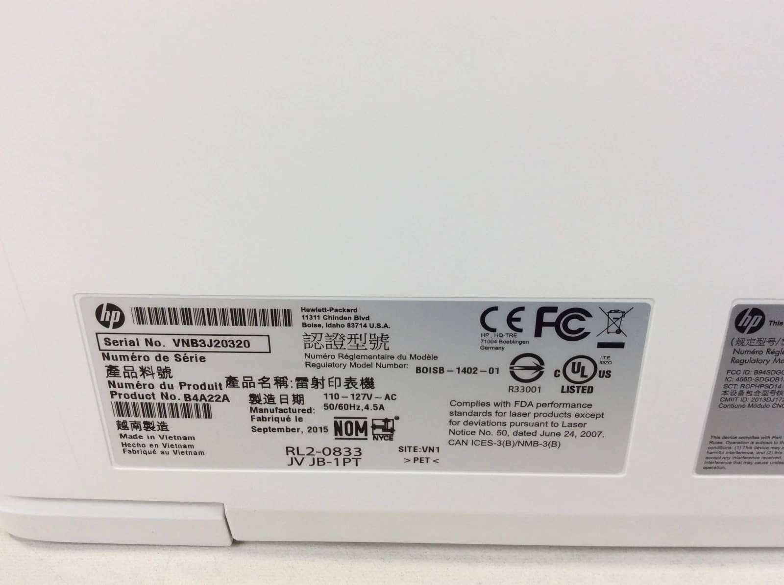 HP B4A22A Printers Refurbished - Excellent