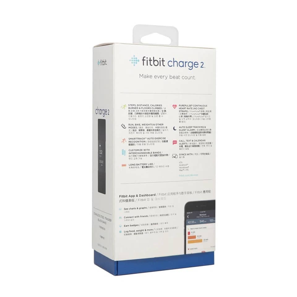 Fitbit Fitbit Charge 2 Smartwatches Black 24mm New