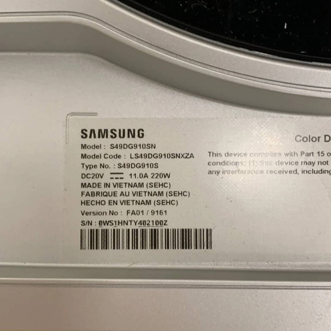 Samsung S49DG910SN Monitors New