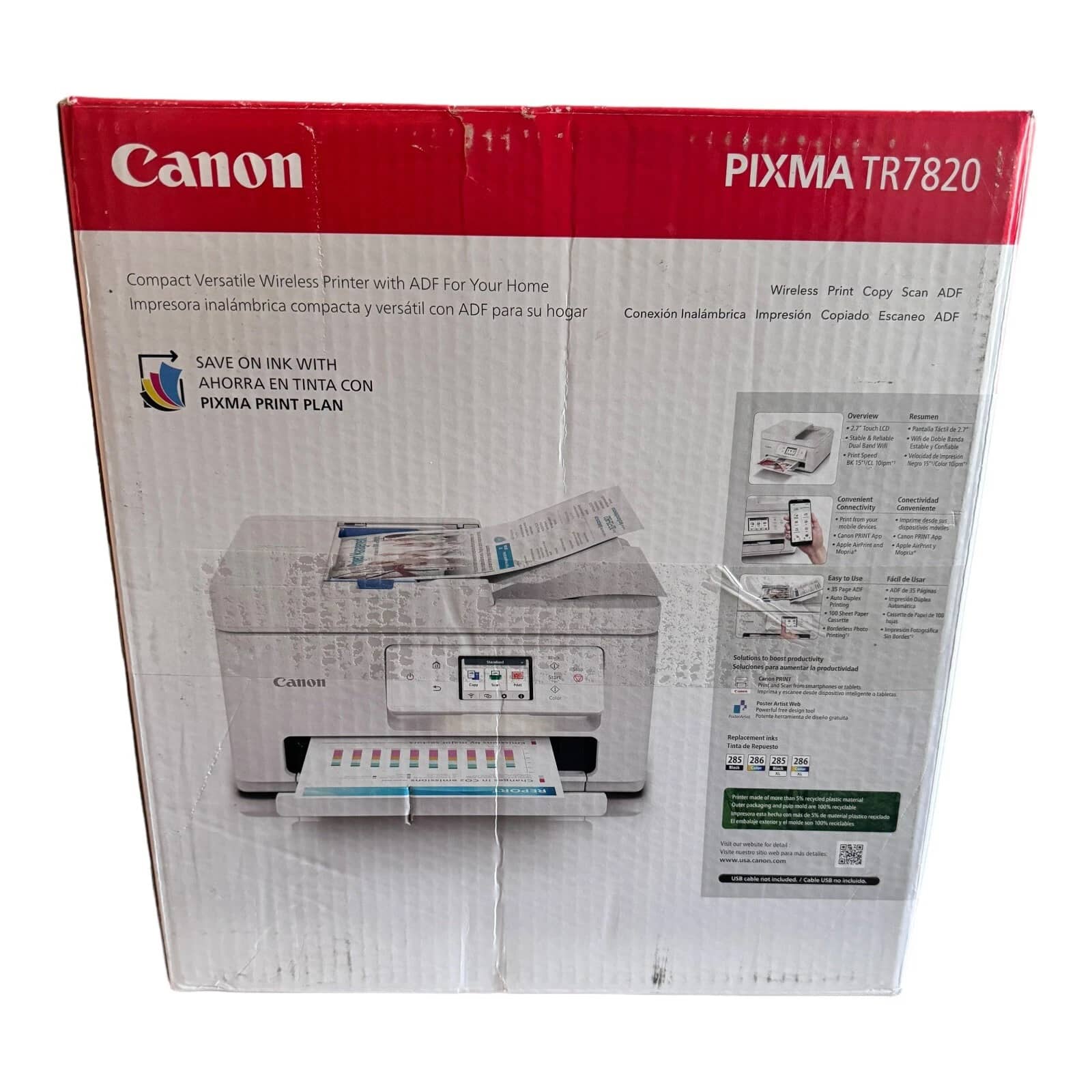 Canon PIXMA TR7820 Printers New