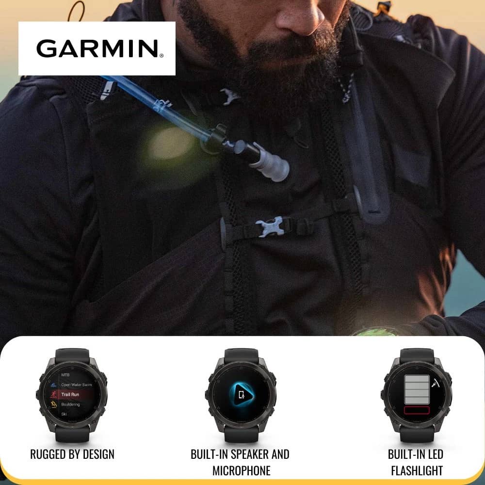 Garmin Fenix 8 AMOLED Smartwatches White 43mm New