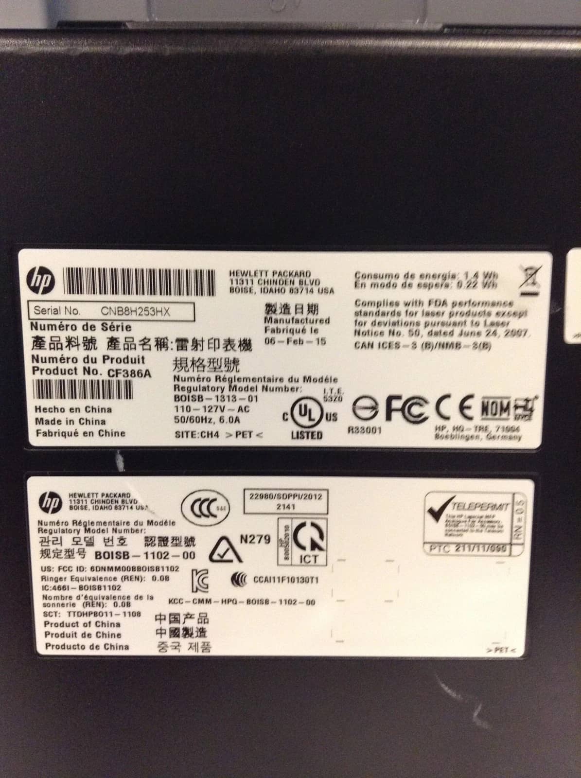 HP color LaserJet Pro mfp m476dn Printers Used - Good
