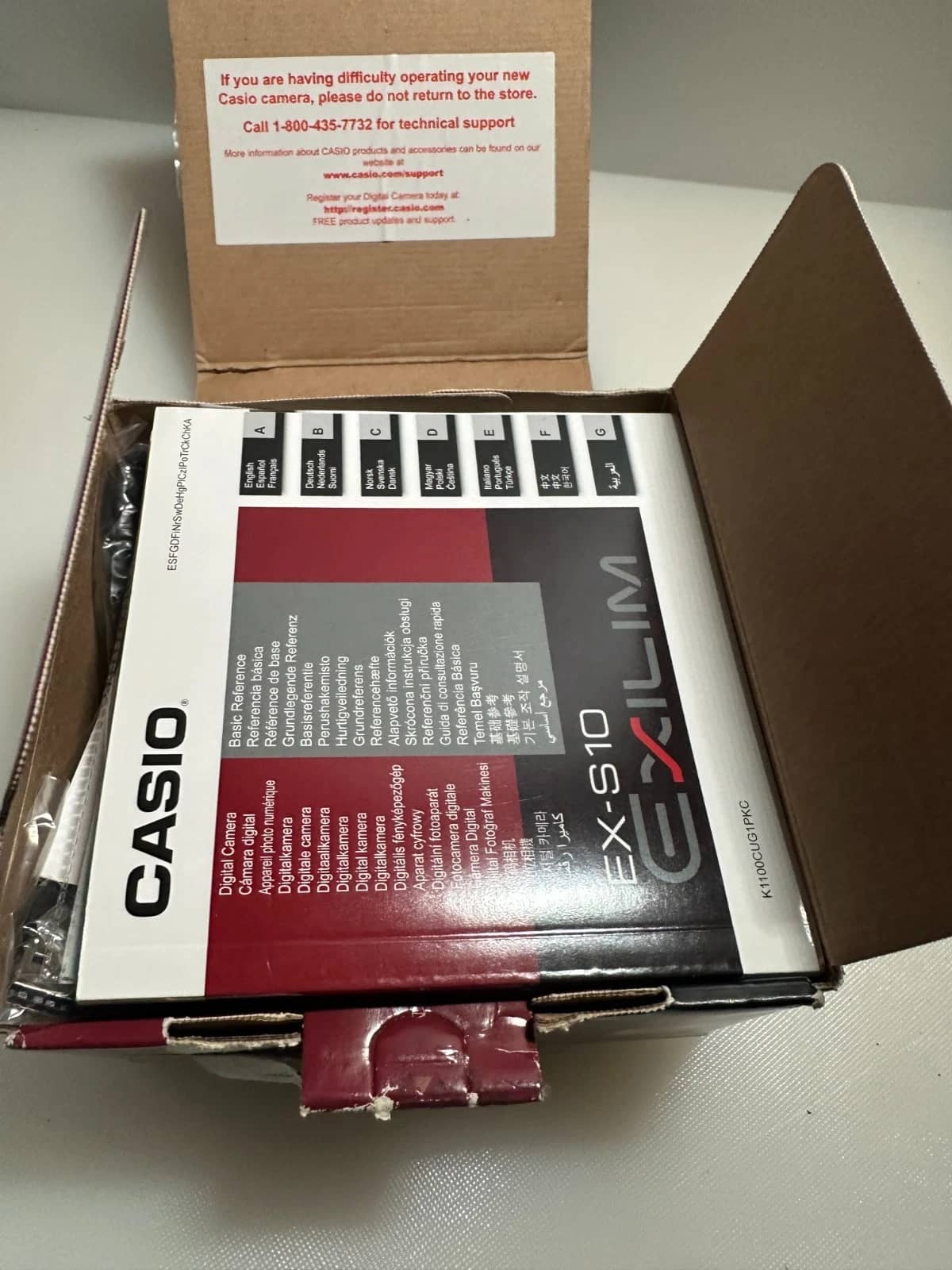 Casio Exilim EX-S10 Digital Cameras Red Used - Good Body Only