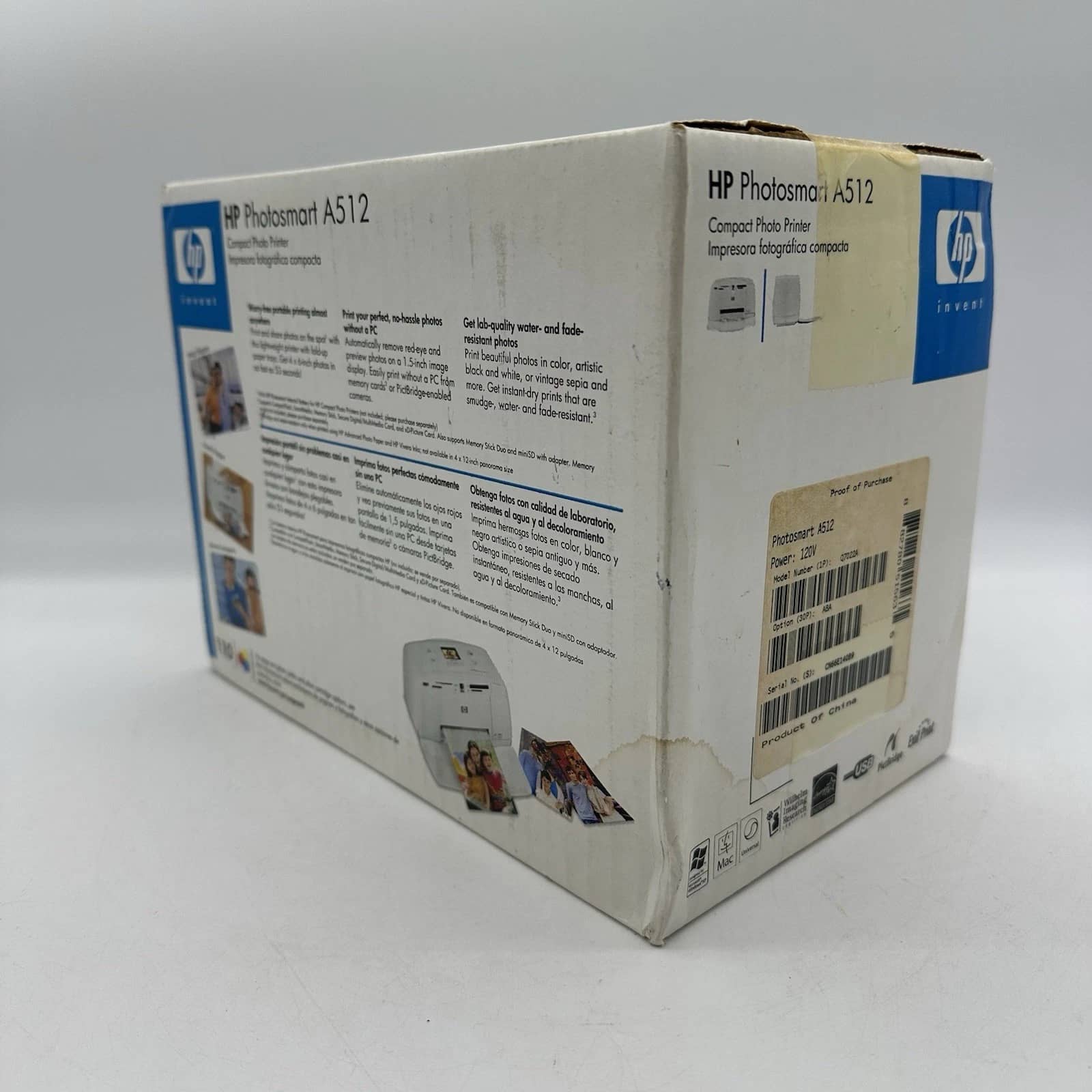 HP Photosmart A512 Printers New