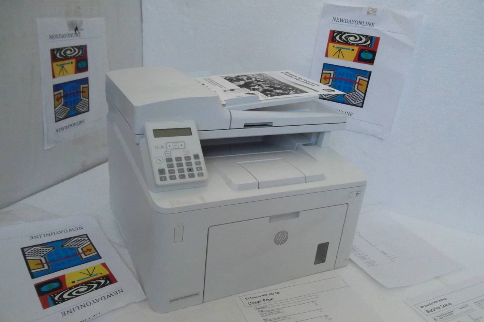 HP LaserJet MFP M227fdn Printers Used - Good