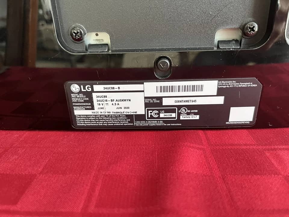 LG 34WQ60C Monitors