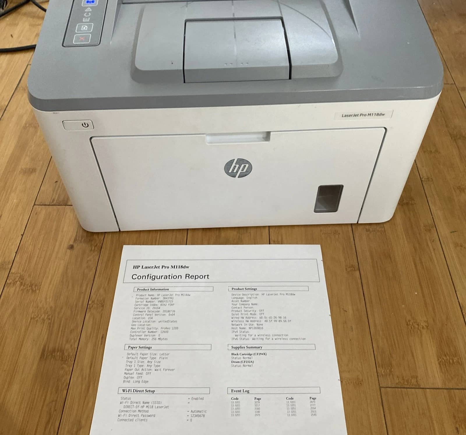 HP Laserjet Pro M118DW Printers New
