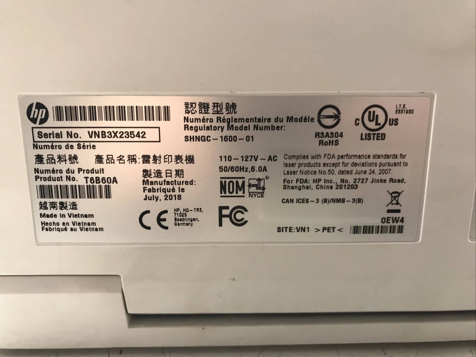 HP Color LaserJet Pro M254dw Printers Used - Good