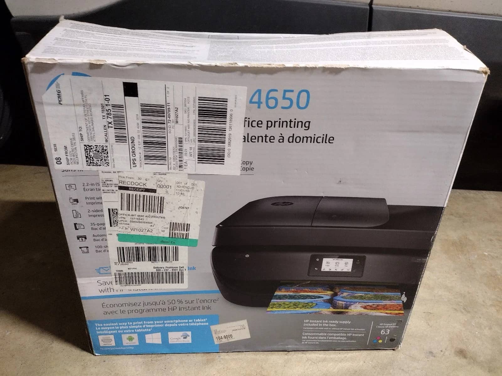 HP OfficeJet 4650 Printers New