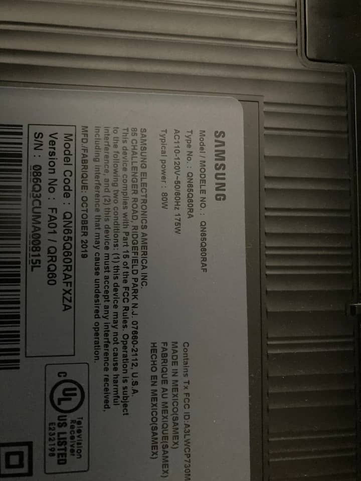 Samsung Q60B TVs