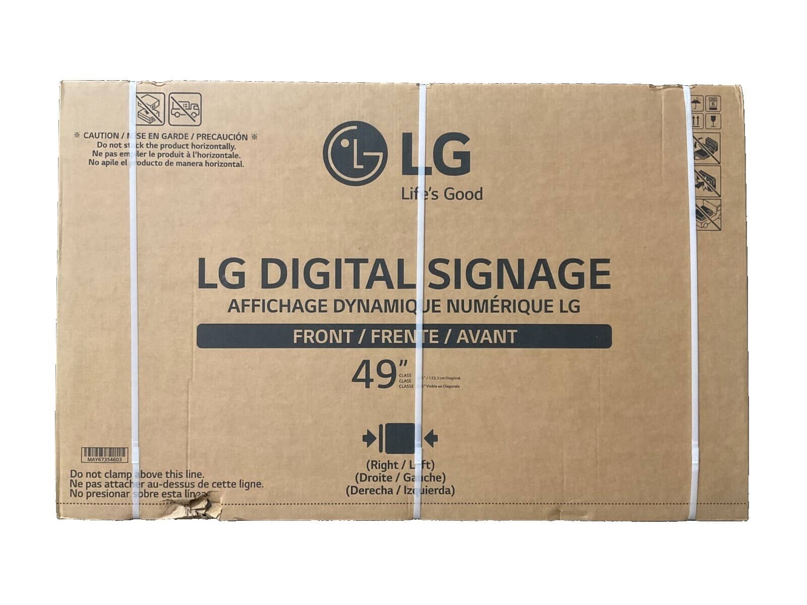 LG 34SR60QC-W Monitors For parts or not working