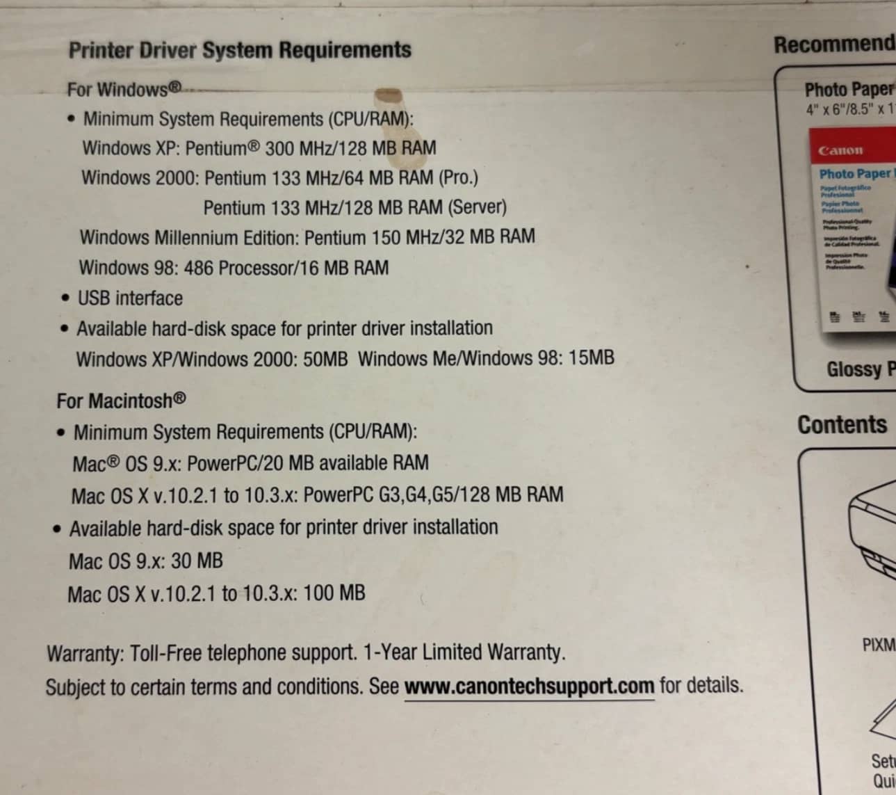 Canon PIXMA iP5000 Printers New