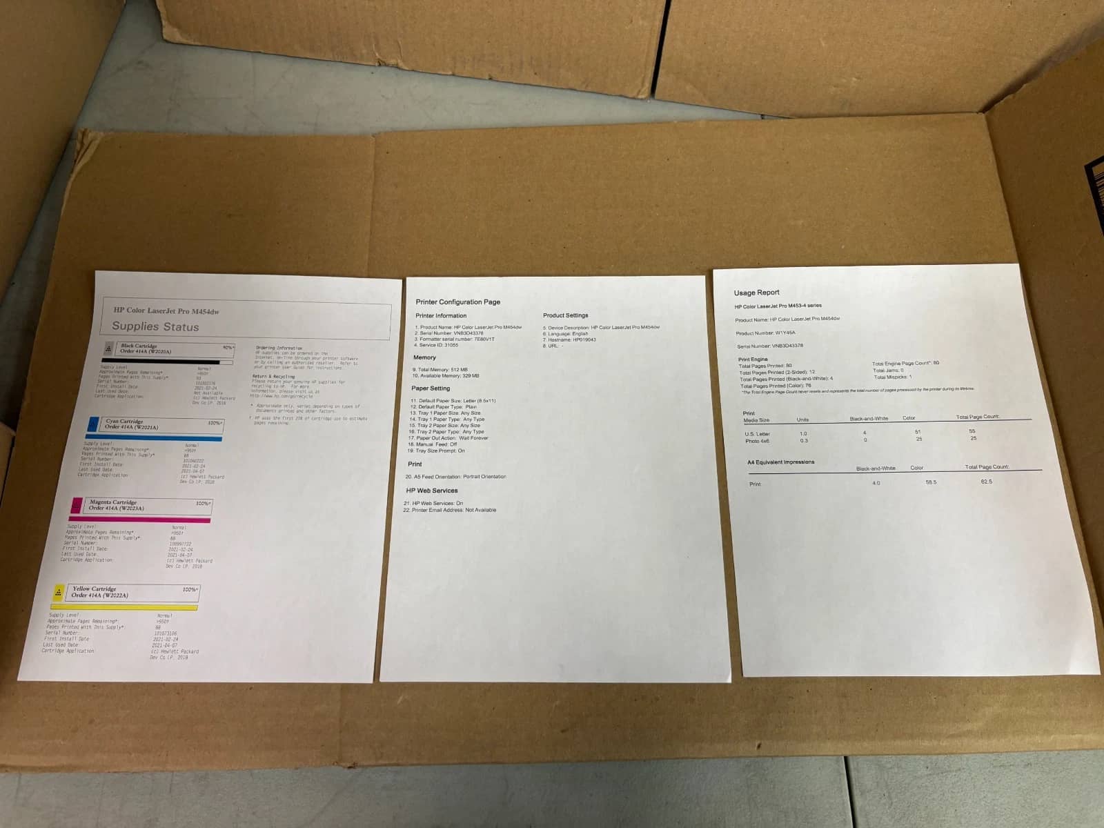 HP M454dw Printers New