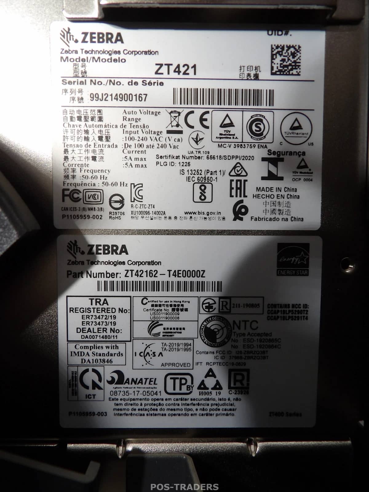 Zebra ZT421 Printers Used - Good