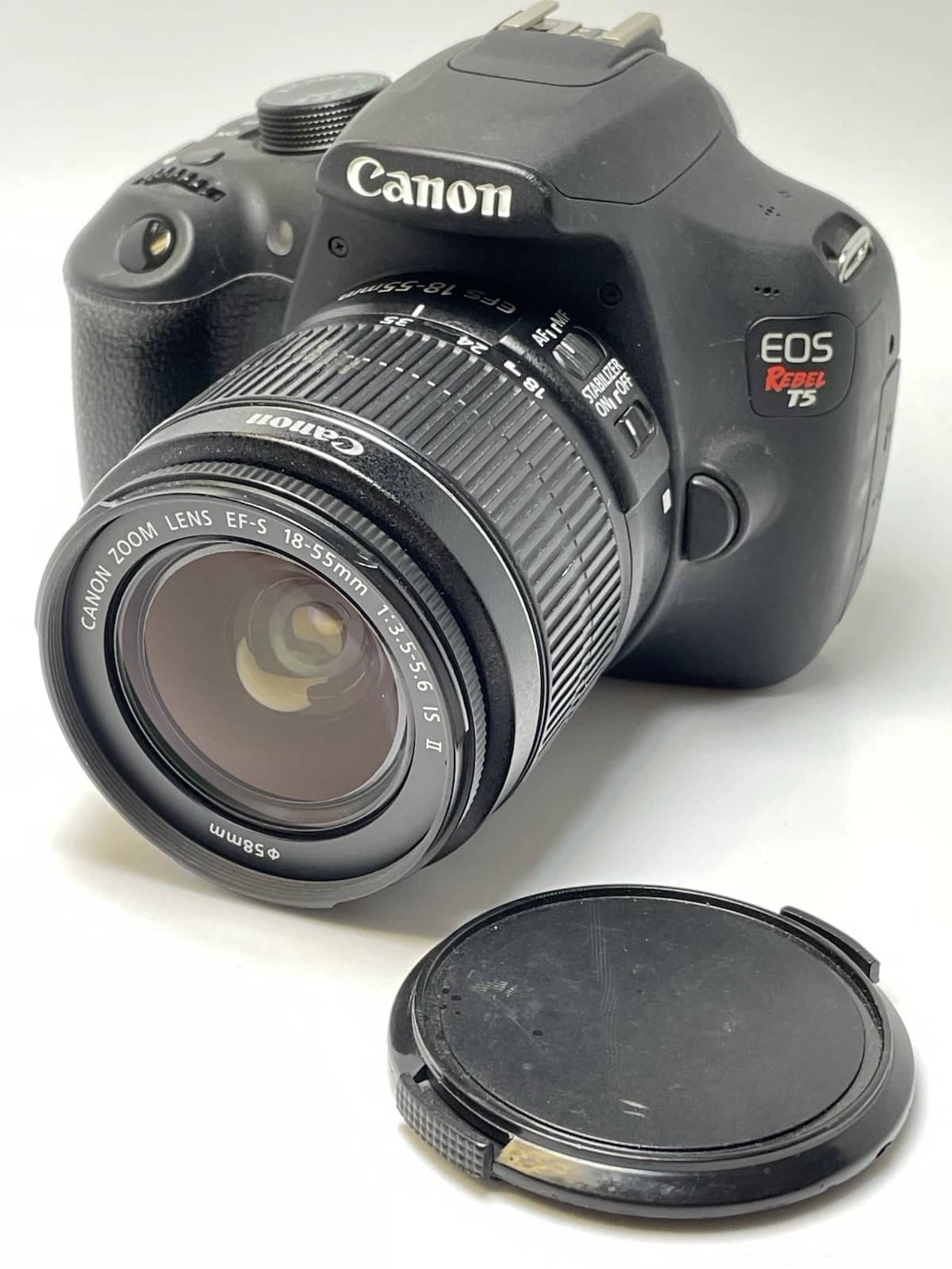 Canon T5 / EOS 1200D Digital Cameras Black Used - Good 18-55mm IS II Kit