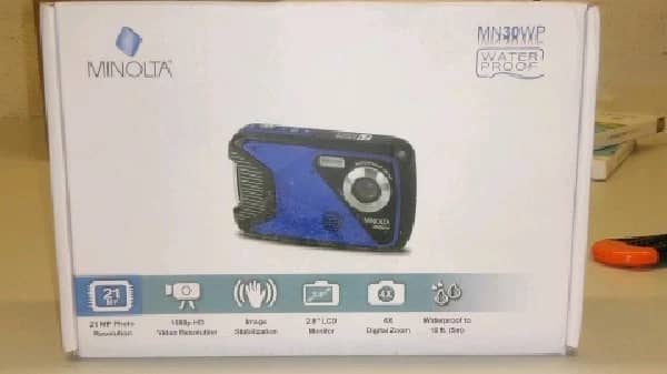 Minolta MN30WP Digital Cameras Blue New Body Only