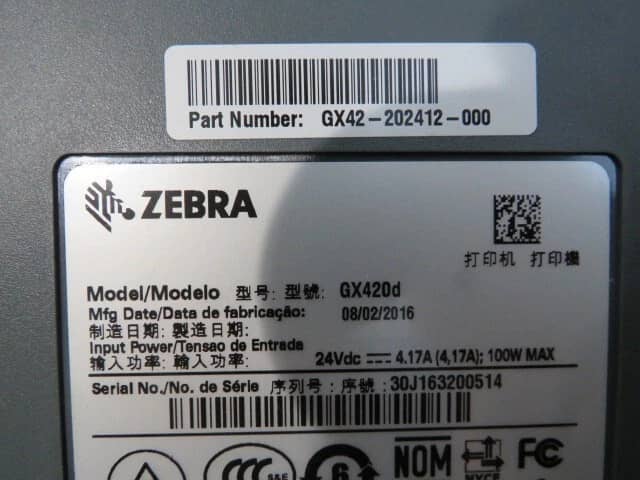 Zebra gx420d with cutter Printers Used - Good