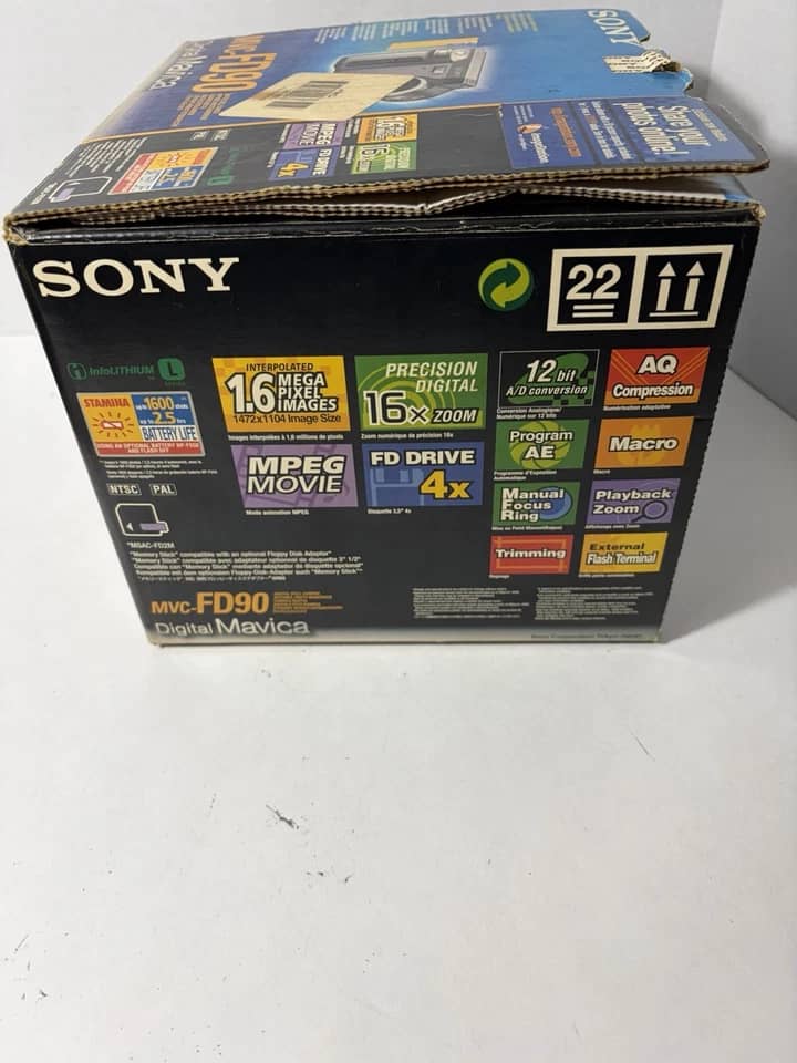 Sony MVC-FD90 Digital Cameras Gray New Body Only