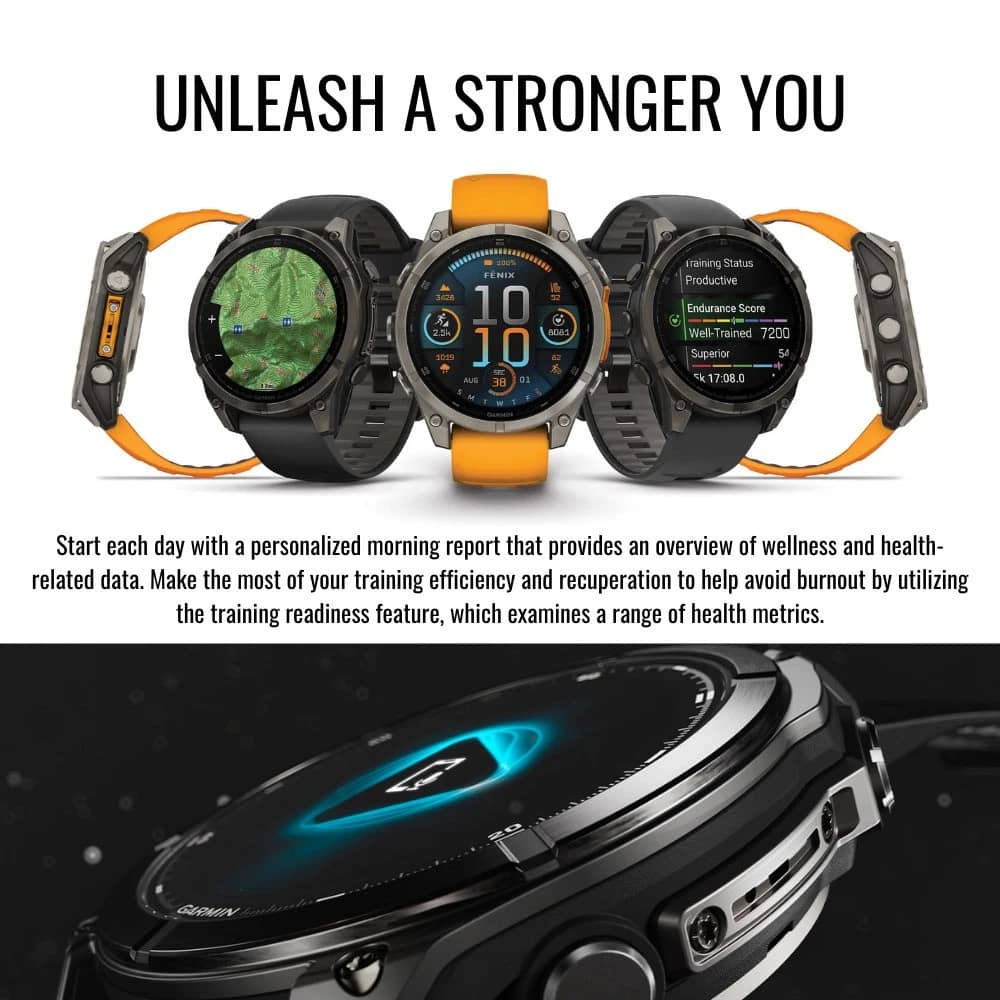 Garmin Fenix 8 AMOLED Smartwatches White 43mm New