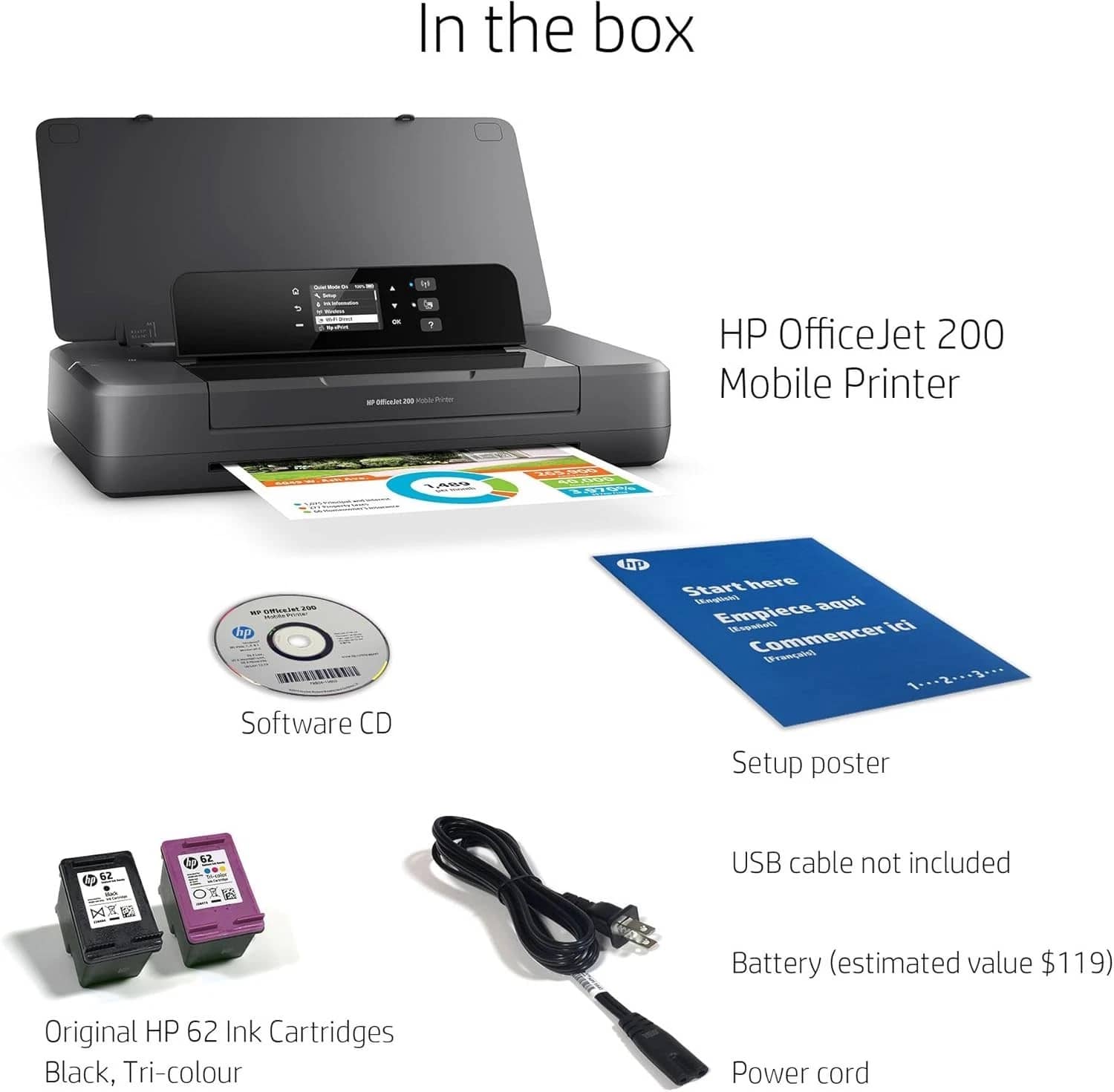 HP HP OfficeJet 200 Printers Black New