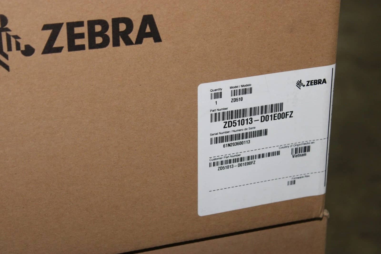 Zebra ZD510-HC Printers New