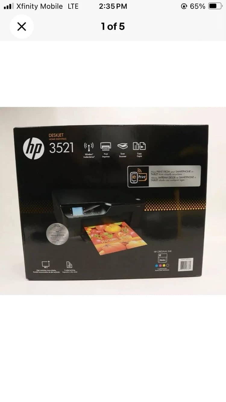 HP Deskjet 3521 Printers New
