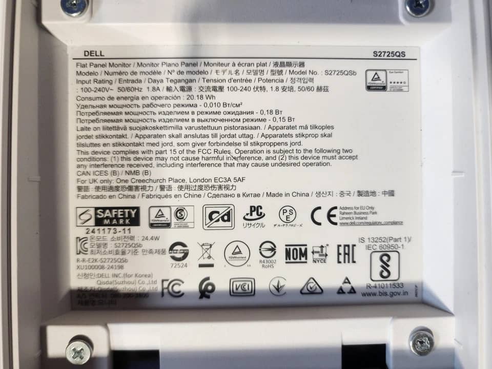 Dell S2725QS Monitors