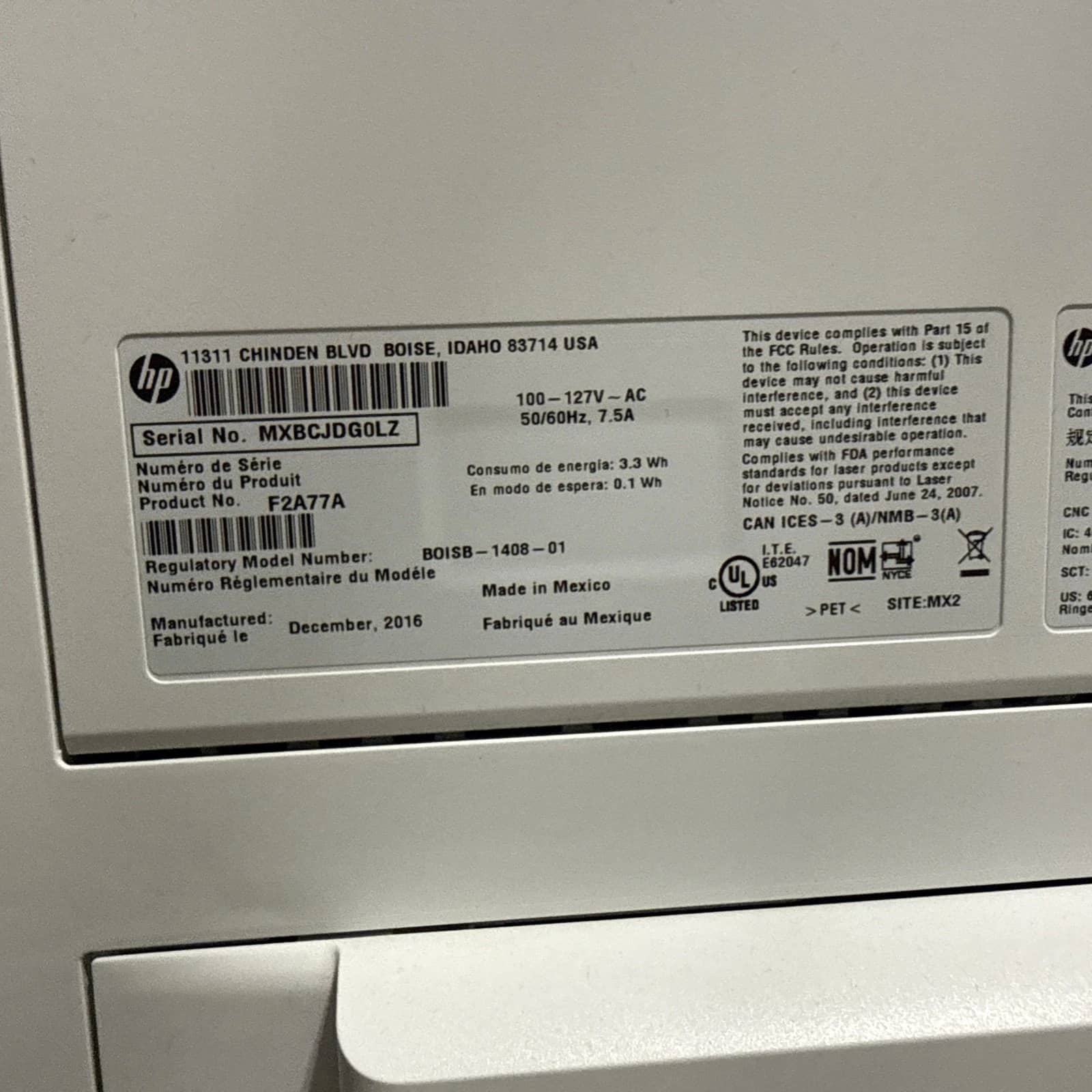 HP Laserjet Enterprise MFP M527 Printers Used - Good
