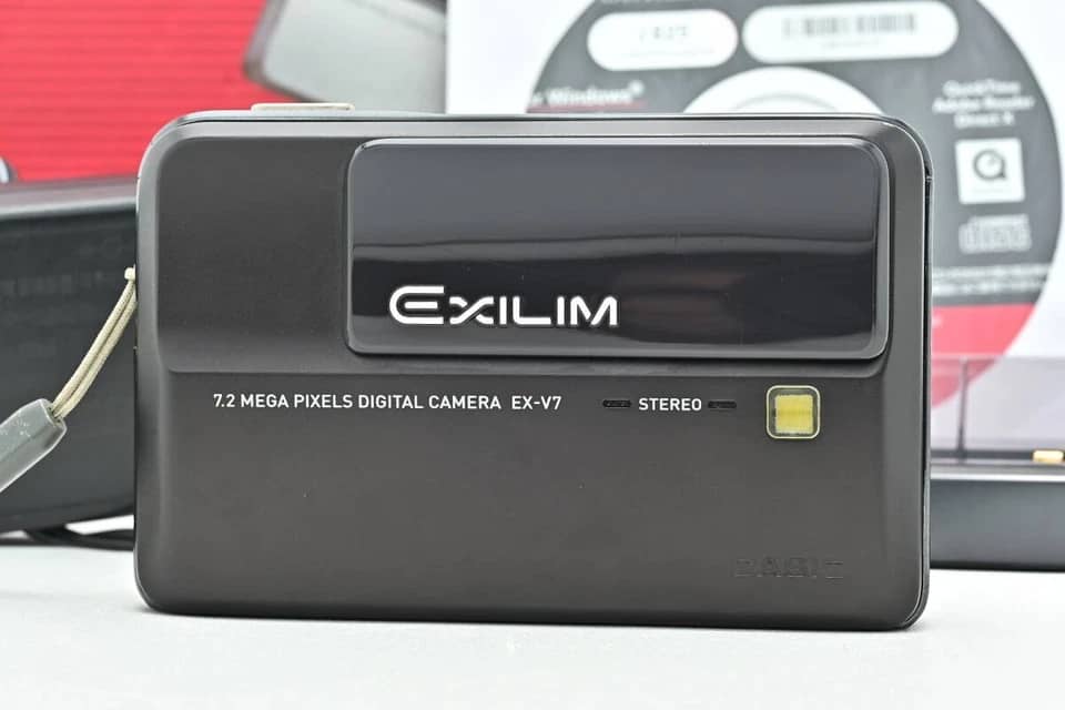 Casio Exilim EX-V7 Digital Cameras Silver Used - Good Body Only