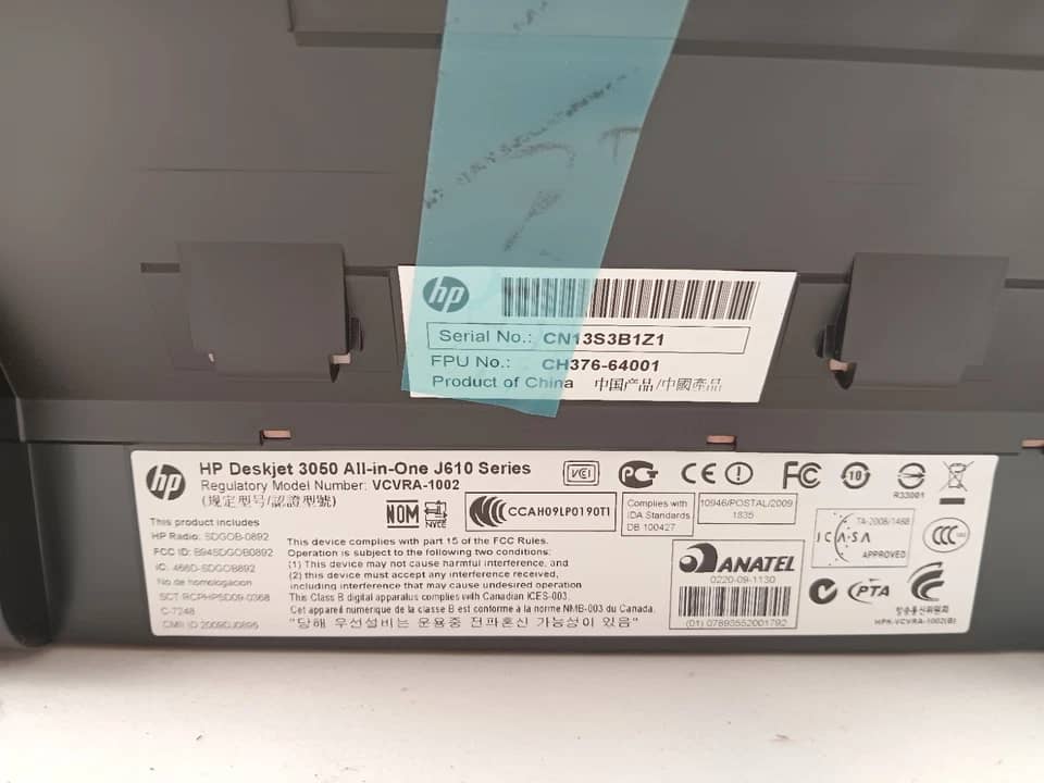 HP Deskjet 3054 All-in-One Printer - J610a Printers New
