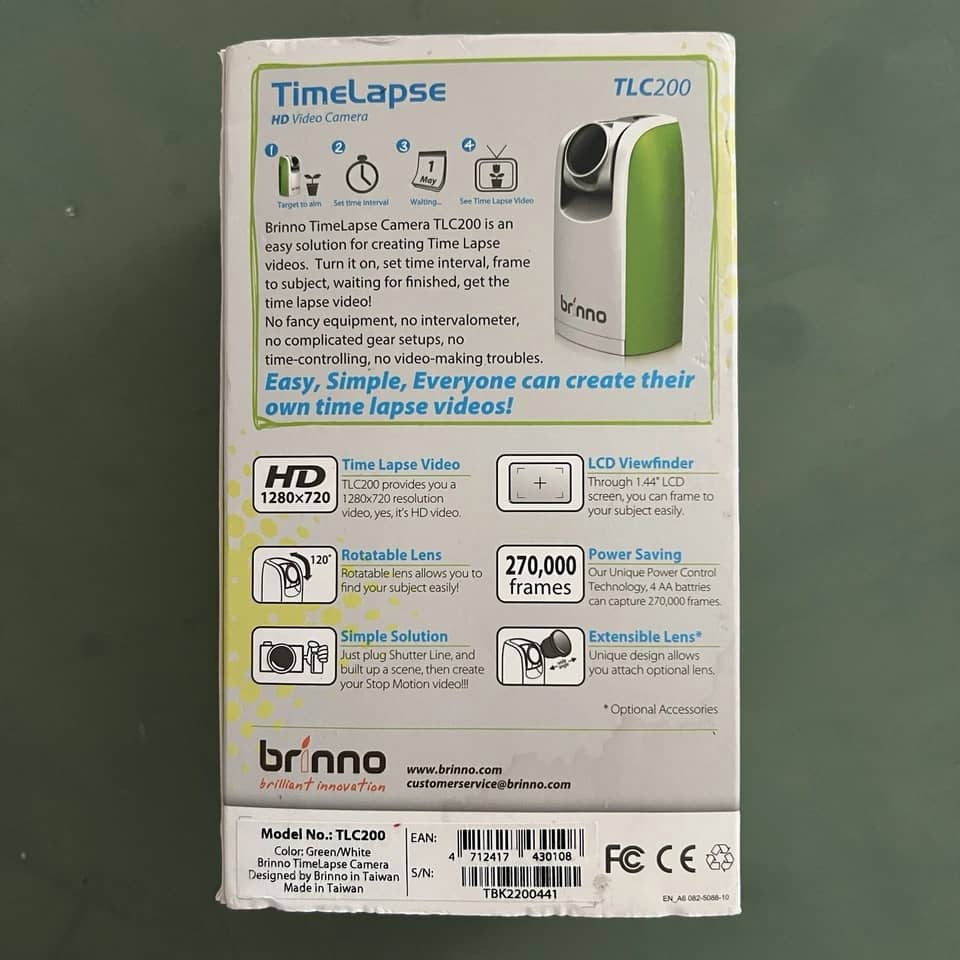 Brinno TLC200 Digital Cameras White Used - Good Body Only