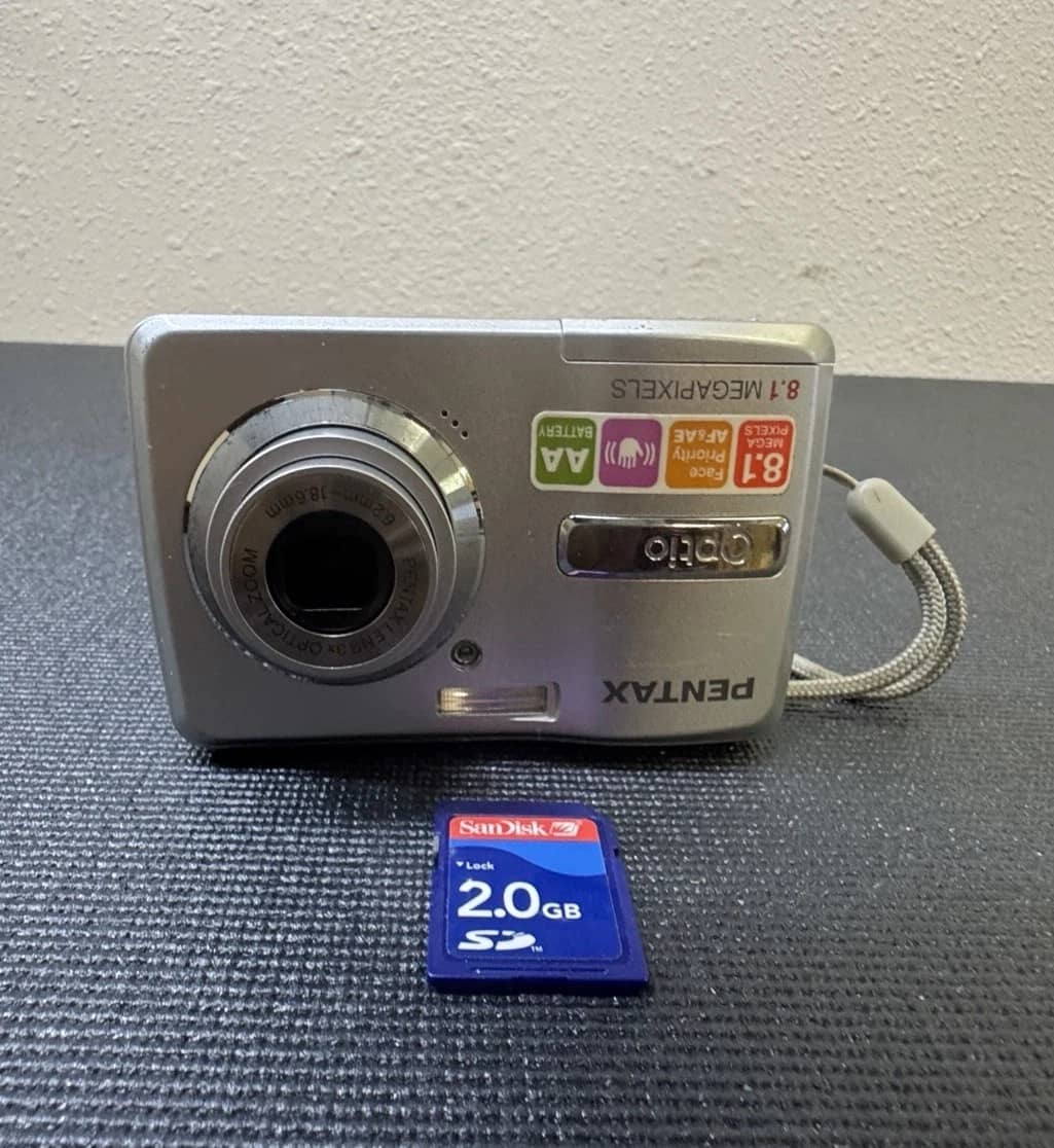 Pentax Optio E40 Digital Cameras Silver Used - Good Body Only