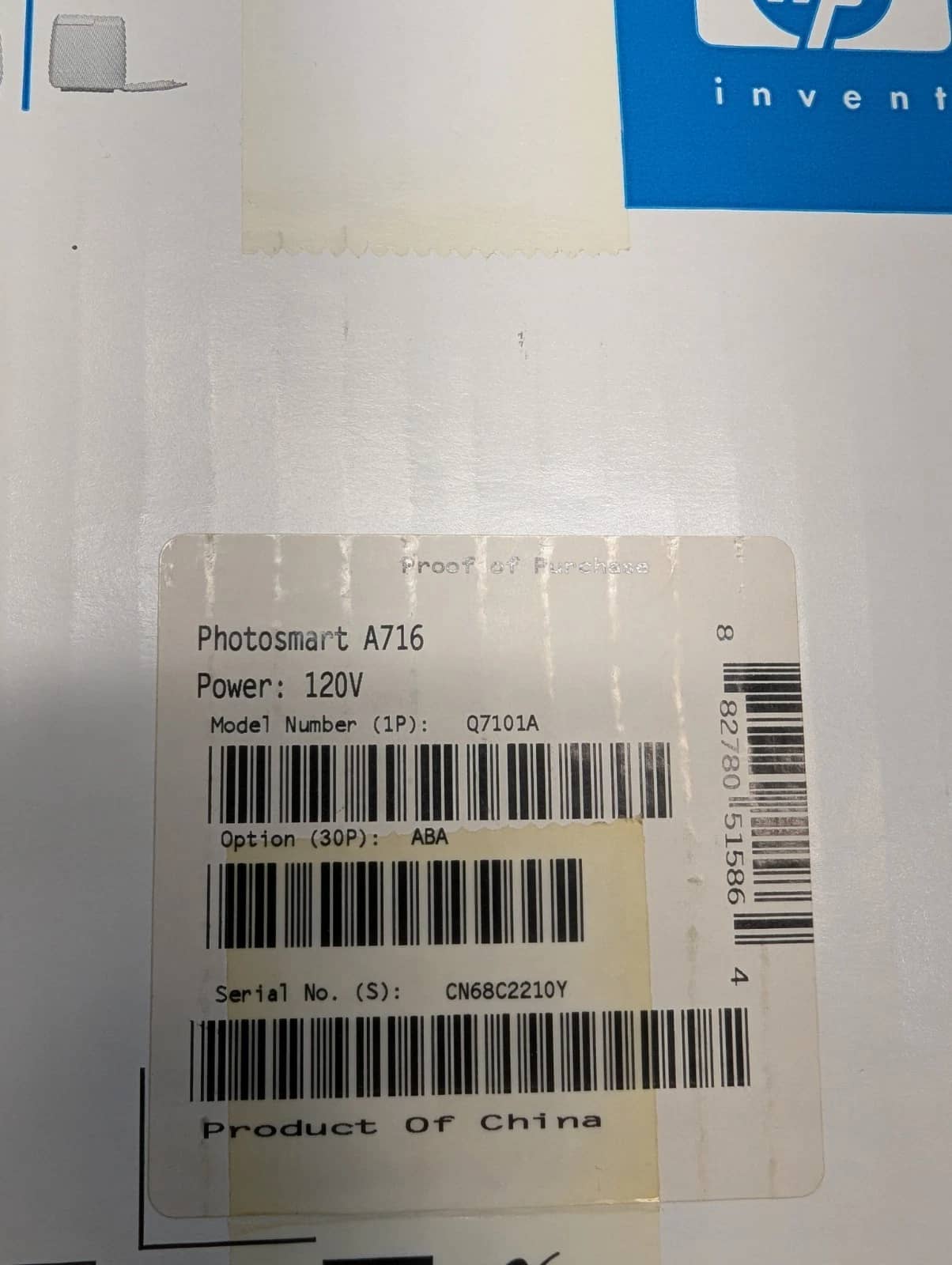 HP Photosmart A716 Printers New