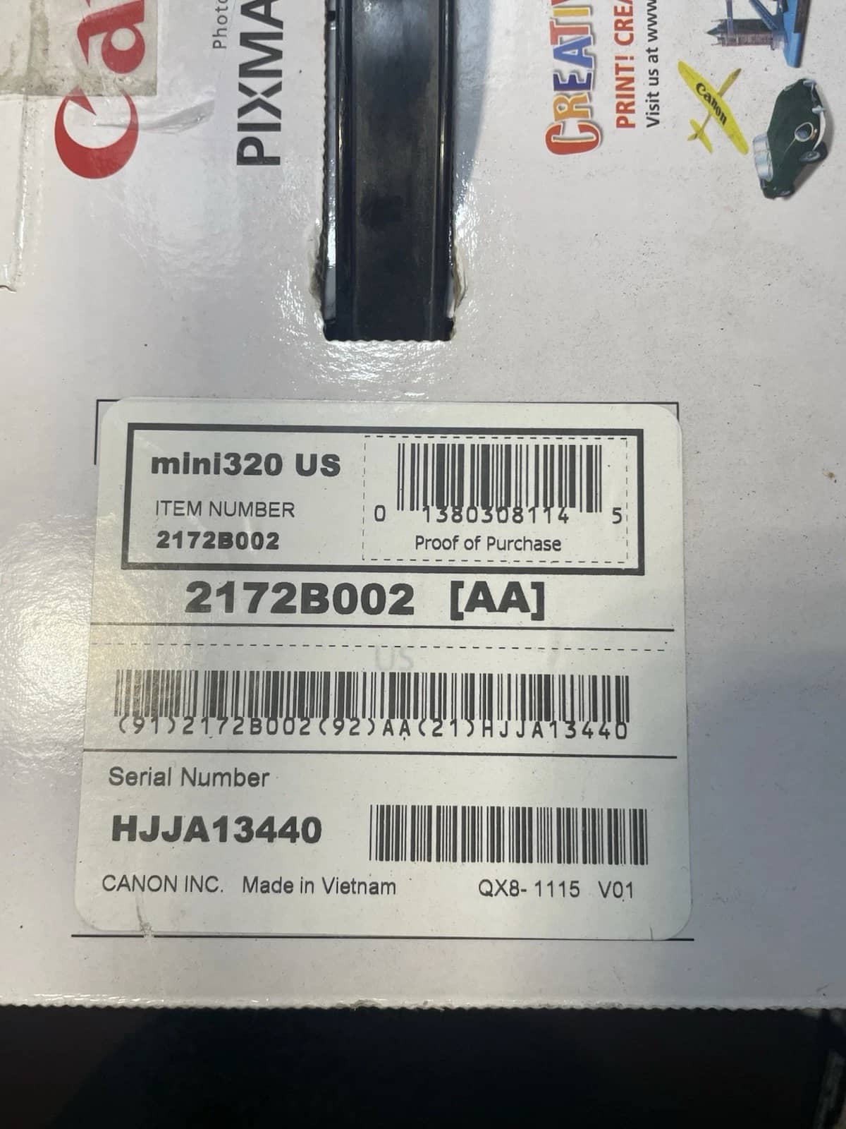 Canon pixma mini 320 Printers Open-Box Excellent