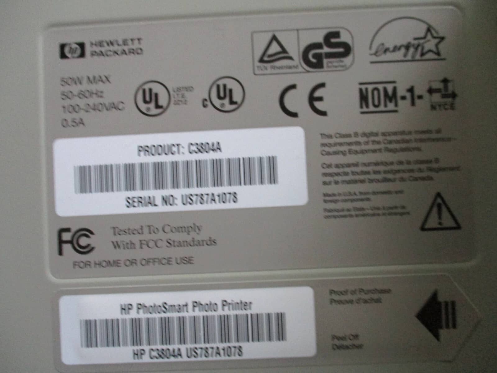 HP PhotoSmart C3804A Printers Open-Box Excellent