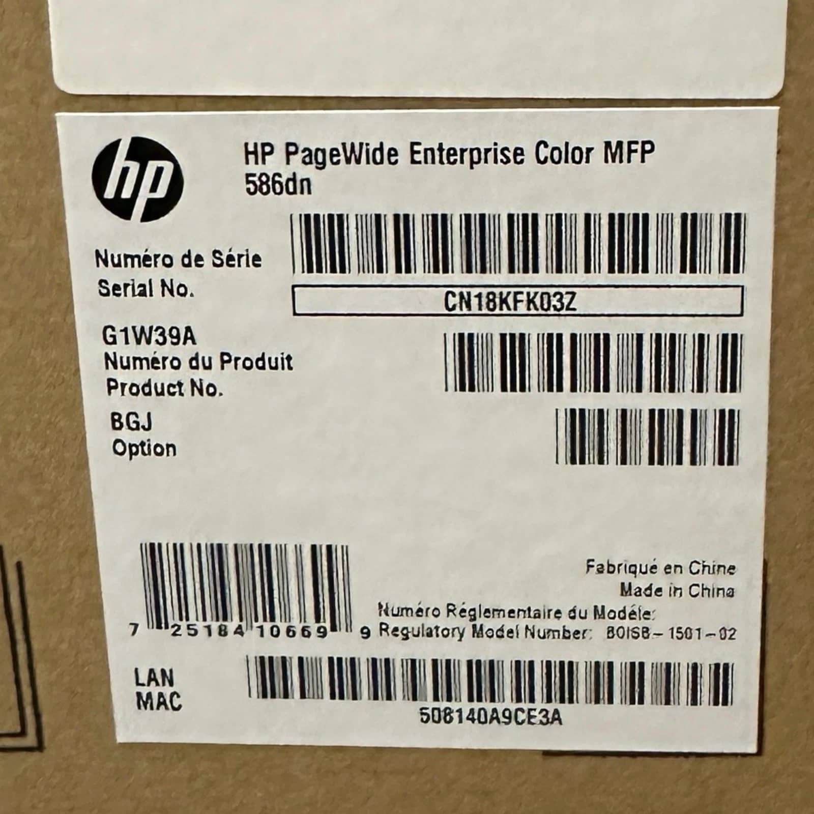 HP G1W39A Printers New