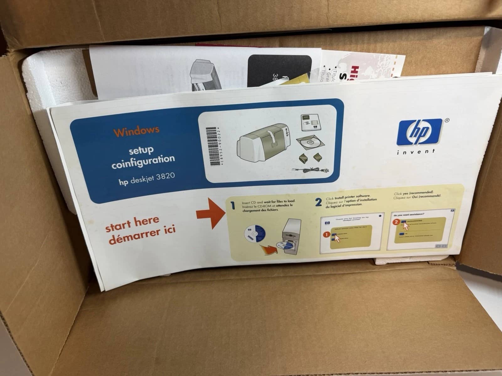 HP Deskjet 3820 Printers Open-Box Excellent