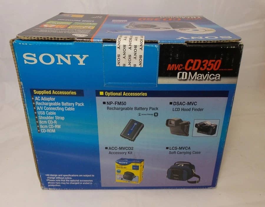 Sony MVC-CD350 Digital Cameras Black New Body Only