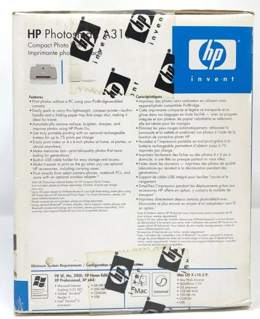 HP A310 Printers New