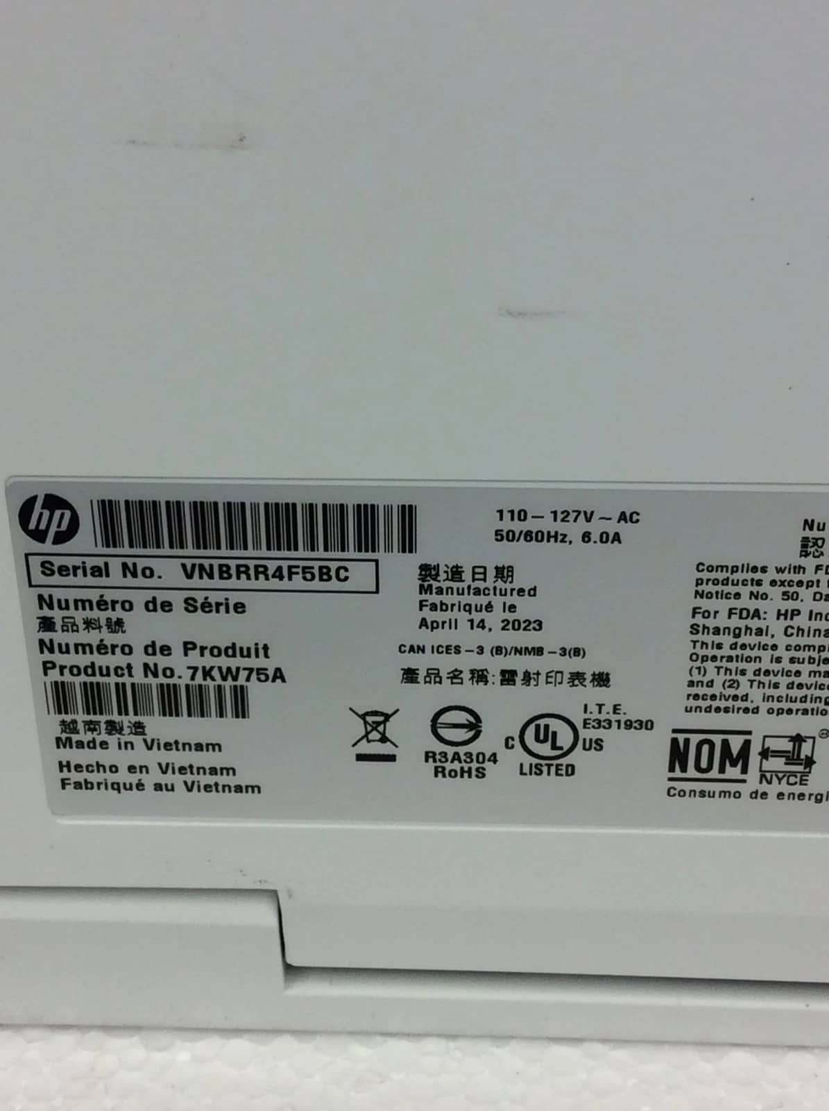 HP Color LaserJet MFP M283fdw Printers Used - Good
