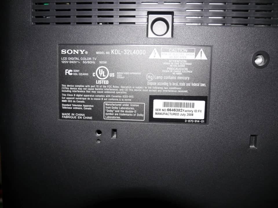 Sony K4000 TVs