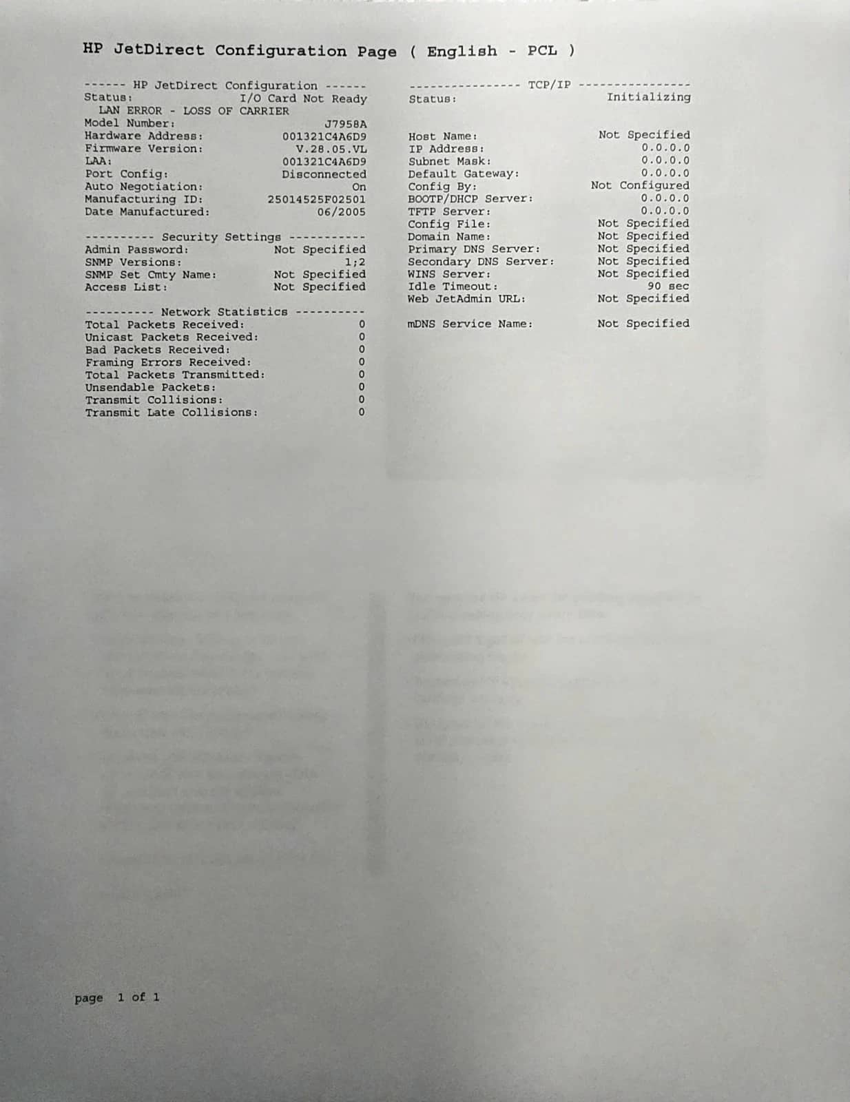 HP LaserJet 1320tn Printers Used - Good