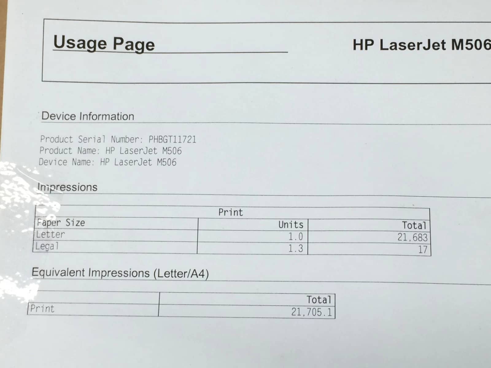 HP F2A69A Printers For parts or not working