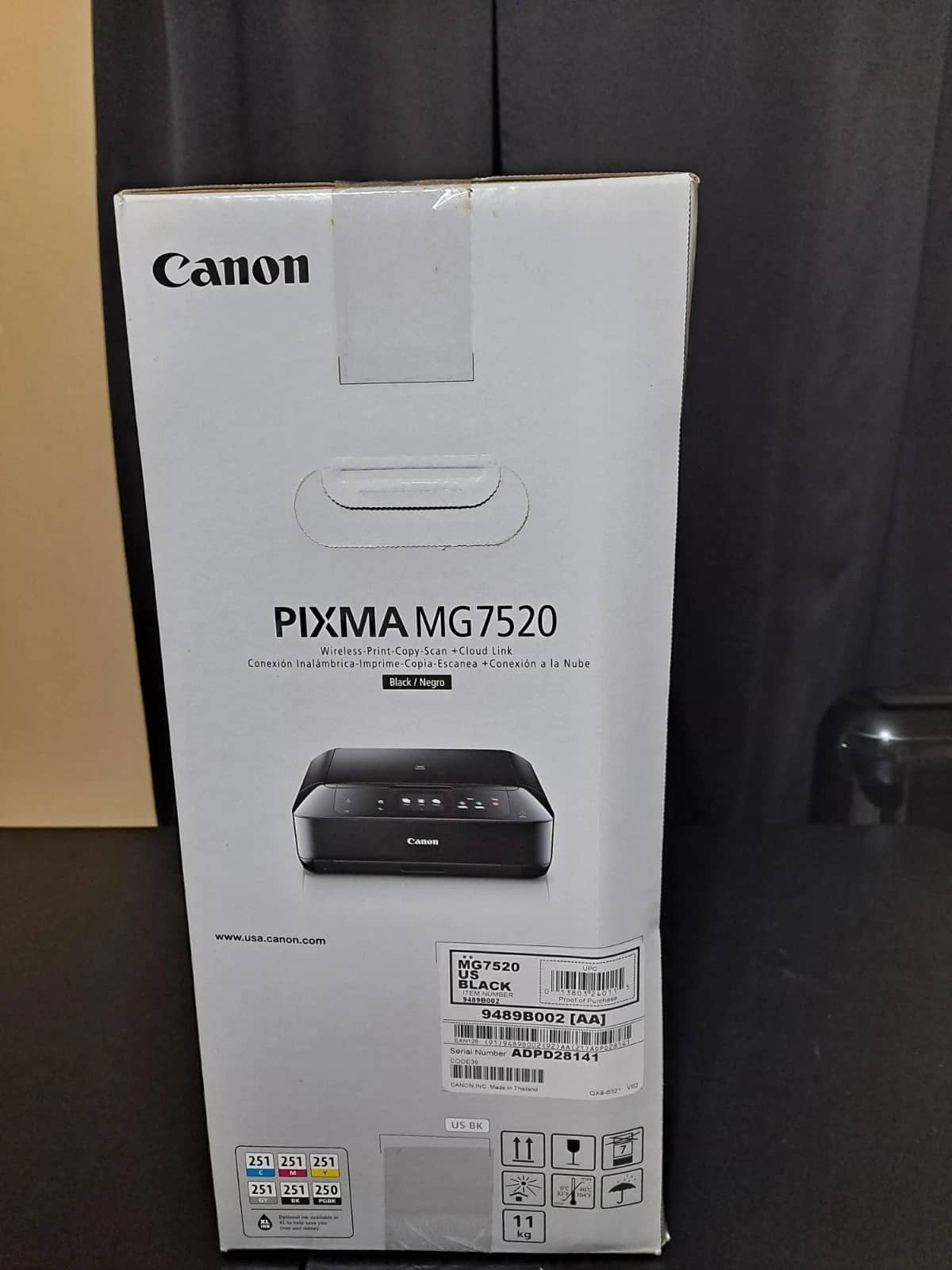 Canon Pixma MG7520 Printers For parts or not working