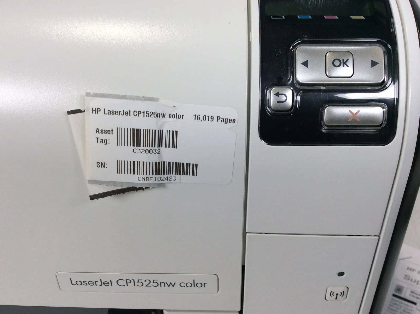 HP LaserJet CP1525nw Printers Used - Good