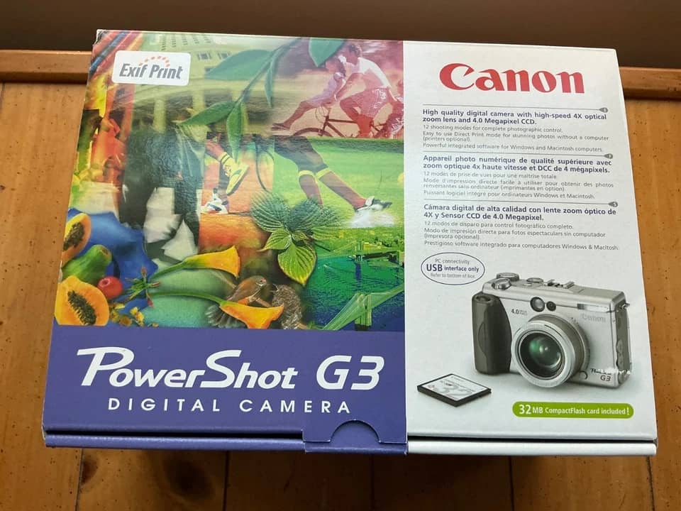 Canon PowerShot G3 Digital Cameras Gray Used - Very Good Body Only