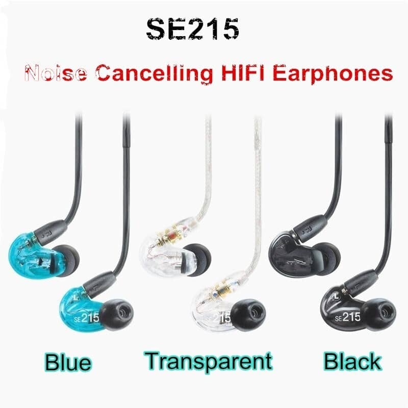 Shure SE215 Headphones & Earbuds Transparent New