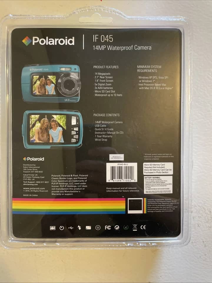 Polaroid IF045 Digital Cameras pink New Body Only