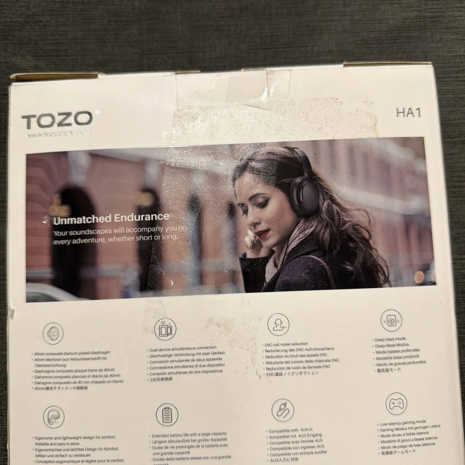 TOZO HA1 Headphones & Earbuds Black New